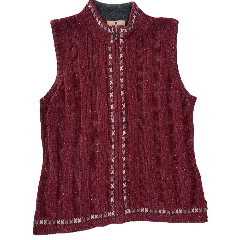 Ladies Woolrich Ruby Heather Wool Blend Embroider… - image 1